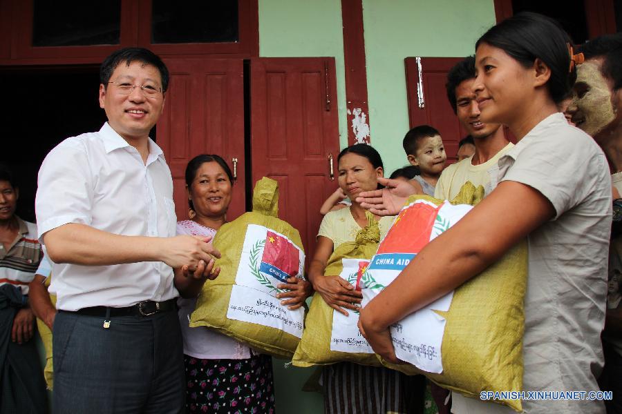 MYANMAR-KALAY-FLOOD-CHINA-DONATION