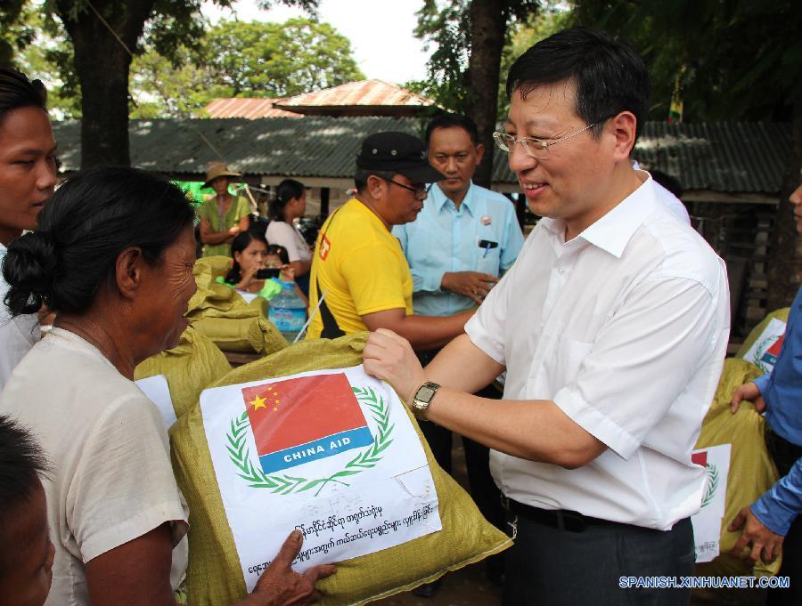 MYANMAR-KALAY-FLOOD-CHINA-DONATION