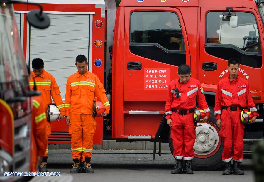 CHINA-TIANJIN-EXPLOSION-MOURNING (CN)