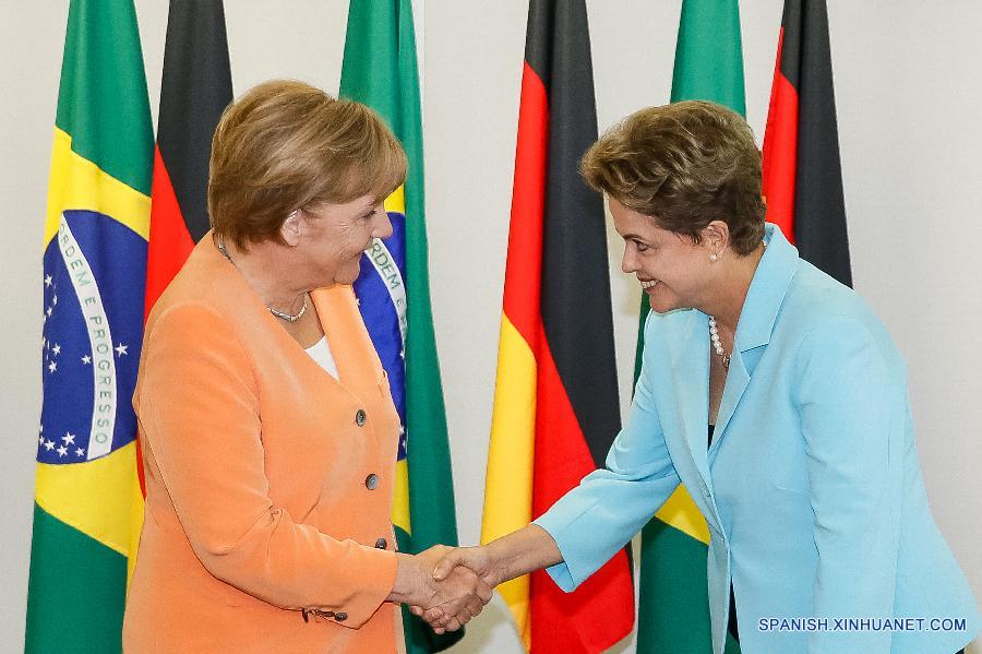 BRAZIL-BRASILIA-GERMANY-POLITICS-MEETING 