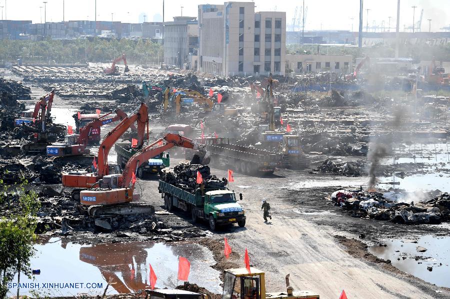 CHINA-TIANJIN-EXPLOSION SITE-CLEANUP (CN)