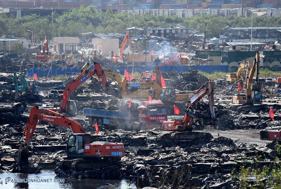 CHINA-TIANJIN-EXPLOSION SITE-CLEANUP (CN)