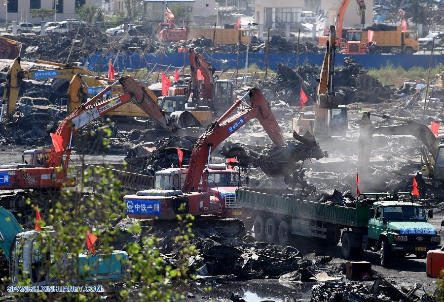 CHINA-TIANJIN-EXPLOSION SITE-CLEANUP (CN)