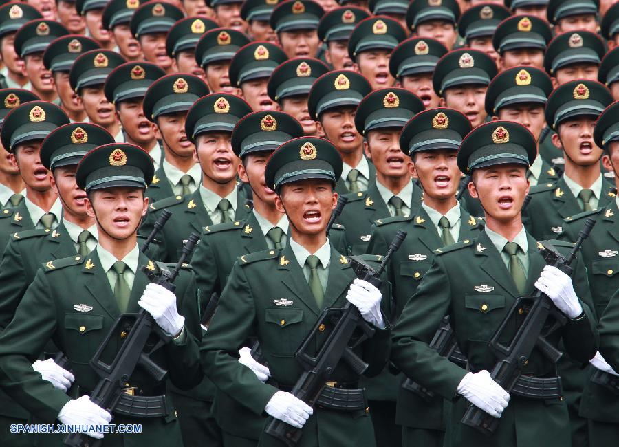 Los soldados chinos han sudado durante tres meses para preparar el desfile con el que el país conmemorará el 70° aniversario del fin de la Segunda Guerra Mundial el 3 de septiembre próximo.