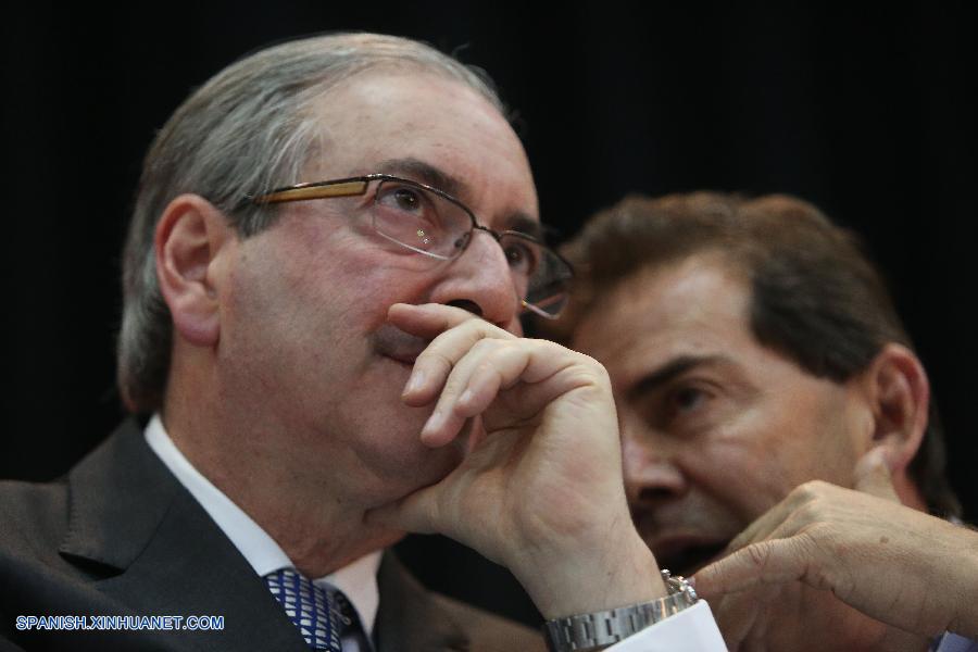 El presidente del Cámara de Diputados de Brasil, Eduardo Cunha, decartó hoy renunciar al cargo pese a la denuncia por corrupción que existe en su contra ante la justicia.