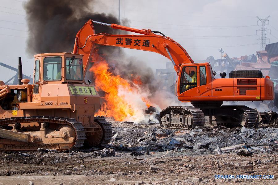 CHINA-TIANJIN-EXPLOSION-CLEANUP(CN)