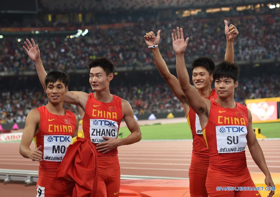 El equipo de relevos varonil chino realizó hoy el milagro cuando ganó una medalla de plata histórica en los 4x100m con un tiempo de 38,01 en el Campeonato Mundial de Atletismo.