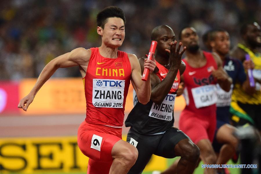 El equipo de relevos varonil chino realizó hoy el milagro cuando ganó una medalla de plata histórica en los 4x100m con un tiempo de 38,01 en el Campeonato Mundial de Atletismo.