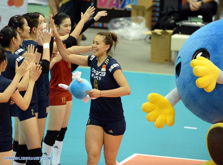 China, campeona asiática, venció a Cuba en sets seguidos hoy en Japón para obtener su quinta victoria en seis partidos en la Copa Mundial femenil de la Federación Internacional de Voleibol (FIVB) 2015.