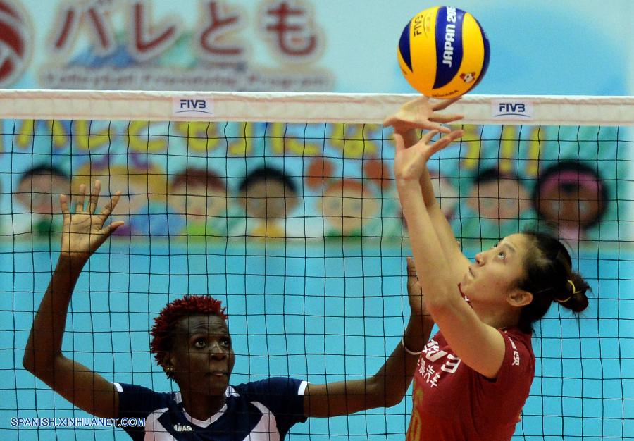 Las campeonas asiáticas, China, vencieron esta noche a las campeonas africanas, Kenia, 3-0 en un partido de segunda ronda en la Copa Mundial Femenil de la FIVB 2015 en la Arena Momotaro de Japón.