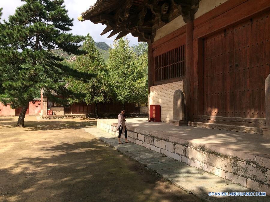 Templo Wutai, que se encuentra en la provincia septentrional china de Shanxi, fue construído en el año 857 de la dinastía Tang y es uno de los pocos templos de aquella epoca bien conservados.