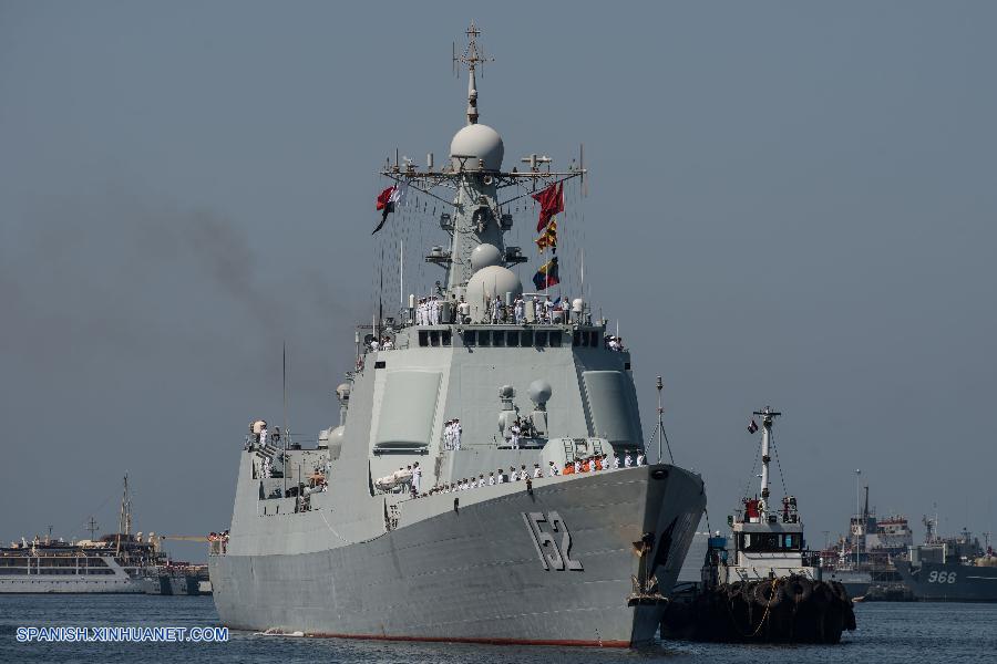 （国际·图文互动）（1）中国海军152舰艇编队到访埃及