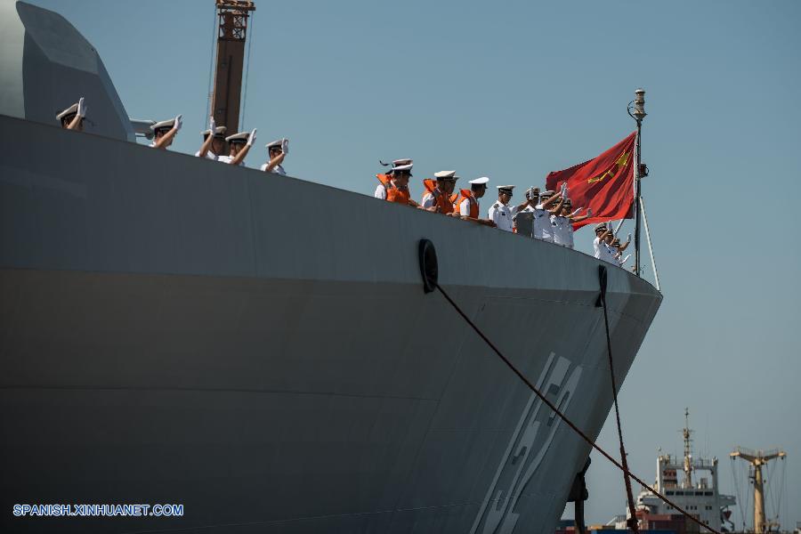（国际·图文互动）（2）中国海军152舰艇编队到访埃及