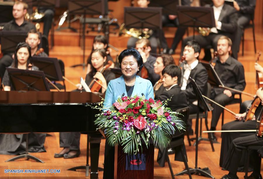 La viceprimera ministra de China, Liu Yandong, se reunió hoy con la viceprimera ministra rusa, Olga Golodets, y ambas asistieron a un concierto de la orquesta sinfónica juvenil China-Rusia en Beijing.