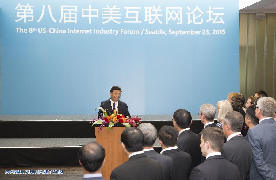 El presidente de China, Xi Jinping, recorrió el miércoles la sede de Microsoft Corporation y alentó a la compañía multinacional a profundizar la cooperación con los socios chinos.