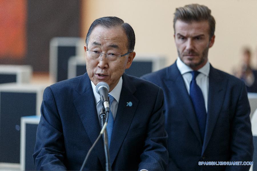 UN-NEW YORK-UNICEF-DAVID BECKHAM