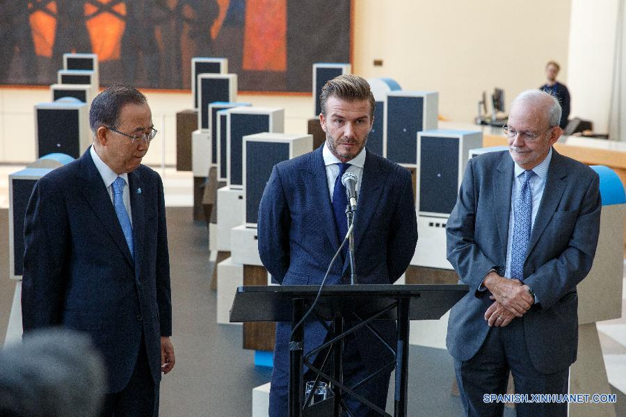 UN-NEW YORK-UNICEF-DAVID BECKHAM