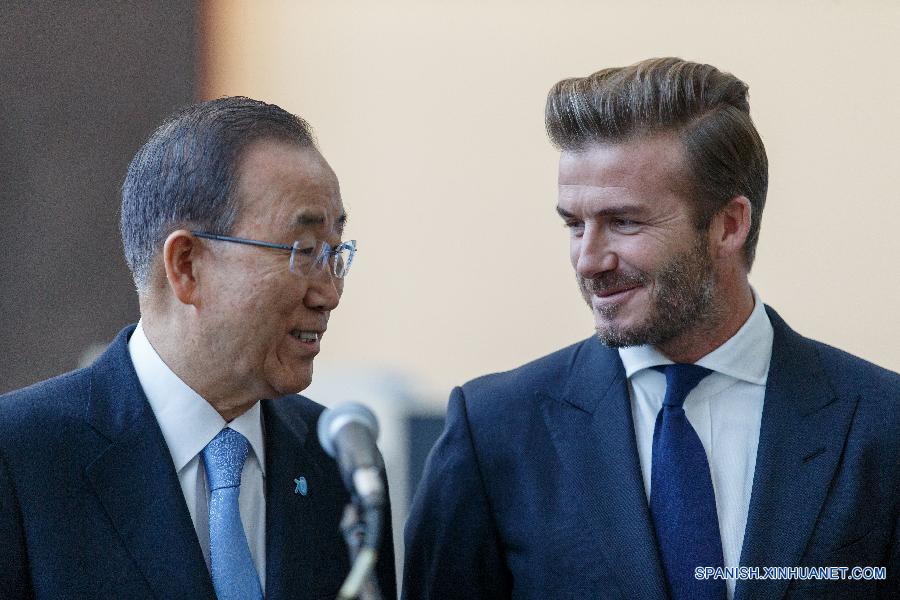 UN-NEW YORK-UNICEF-DAVID BECKHAM