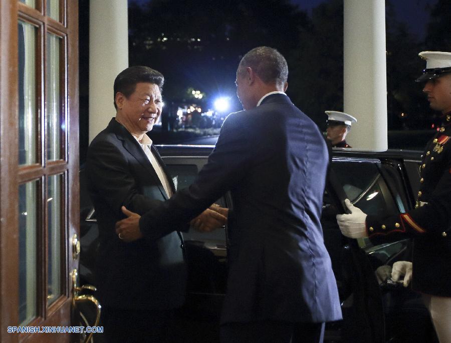 El presidente de China, Xi Jinping, y su homólogo de Estados Unidos, Barack Obama, intercambiaron puntos de vista sobre gobernación, relaciones bilaterales y otros asuntos de interés común en una conversación de tres horas en Blair House el jueves por la noche.