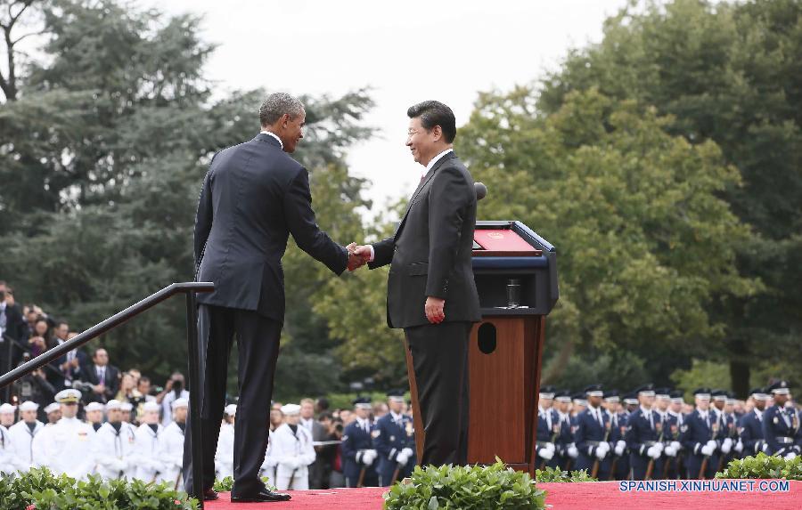 （XHDW）（18）习近平出席美国总统奥巴马举行的欢迎仪式