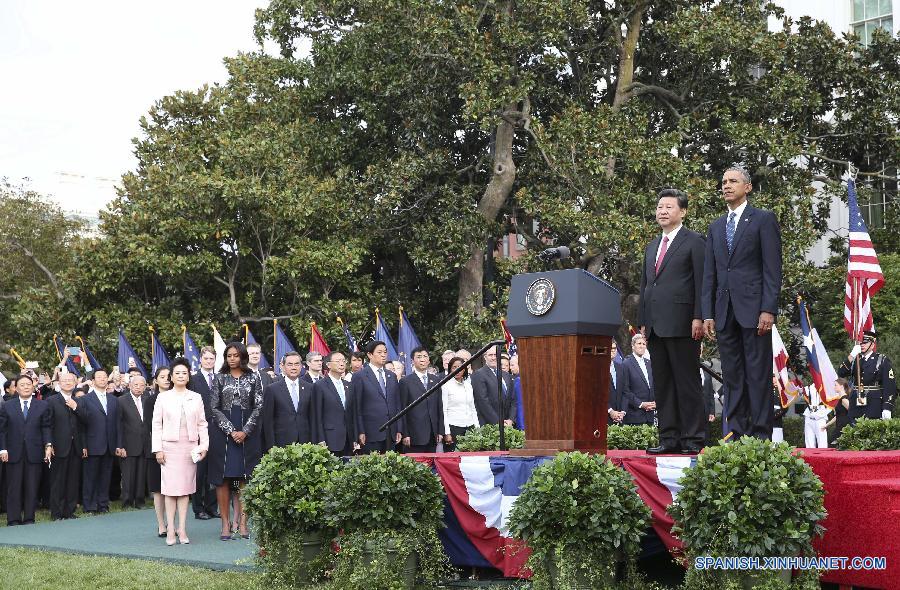 （时政）（6）习近平出席美国总统奥巴马在白宫举行的欢迎仪式