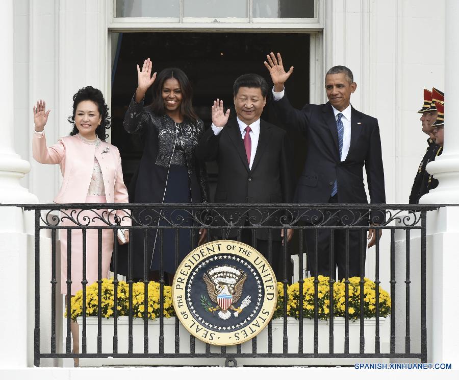 （时政）（1）习近平出席美国总统奥巴马在白宫举行的欢迎仪式