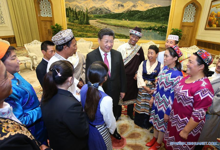 （时政）（1） 习近平会见基层民族团结优秀代表 