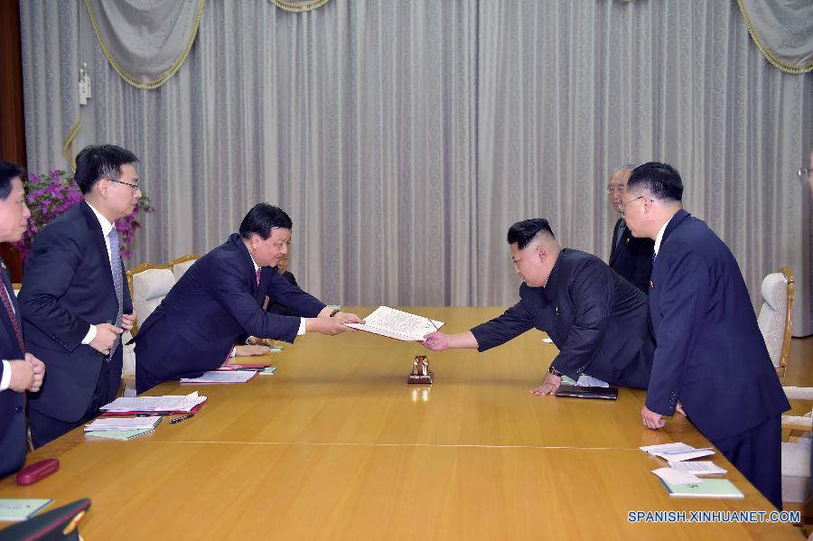 （XHDW）（2）刘云山会见朝鲜劳动党第一书记金正恩