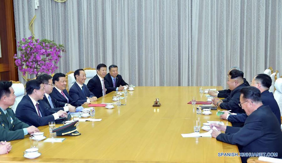 （XHDW）（1）刘云山会见朝鲜劳动党第一书记金正恩