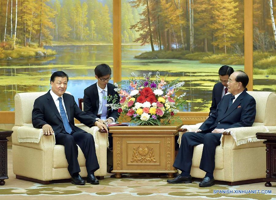 （XHDW）（2）刘云山会见朝鲜最高人民会议委员长金永南