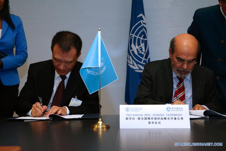 ITALY-ROME-FAO-XINHUA-MEMORANDUM