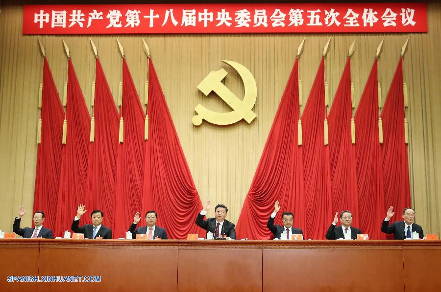 Los líderes del Partido Comunista de China (PCCh) aprobaron las propuestas para el XIII Plan Quinquenal de Desarrollo Económico y Social (2016-2020) durante una reunión concluida hoy jueves.