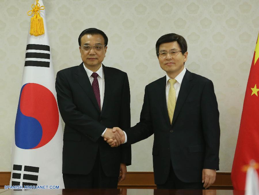 （时政）李克强会见韩国国务总理黄教安 