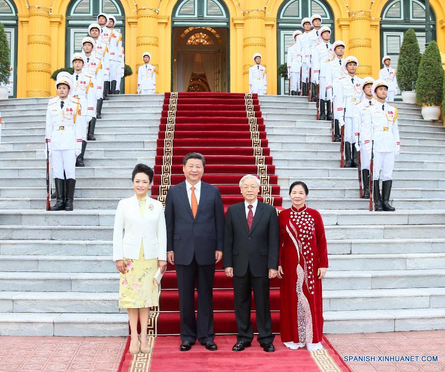 （XHDW）（2）习近平出席越共中央总书记阮富仲举行的欢迎仪式