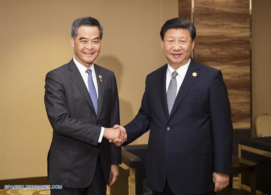 El presidente de China, Xi Jinping, expresó su pleno apoyo al trabajo de Leung Chun-ying, jefe ejecutivo de la Región Administrativa Especial de Hong Kong (RAEHK) y a su gobierno.