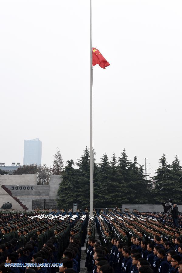 El Comité Central del Partido Comunista de China (PCCh) y el Consejo de Estado celebraron una ceremonia en memoria de las víctimas de la Masacre de Nanjing en la ciudad de Nanjing, capital de la provincia oriental de Jiangsu.