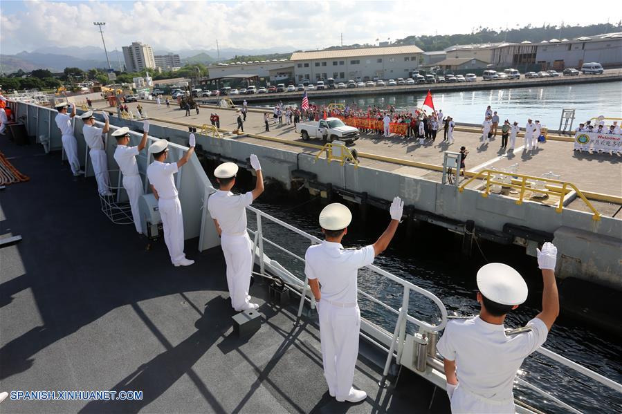 Una flota de la Armada del Ejército Popular de Liberación (EPL) de China atracó en el puerto estadounidense de Pearl Harbor para realizar una visita amistosa de cinco días.