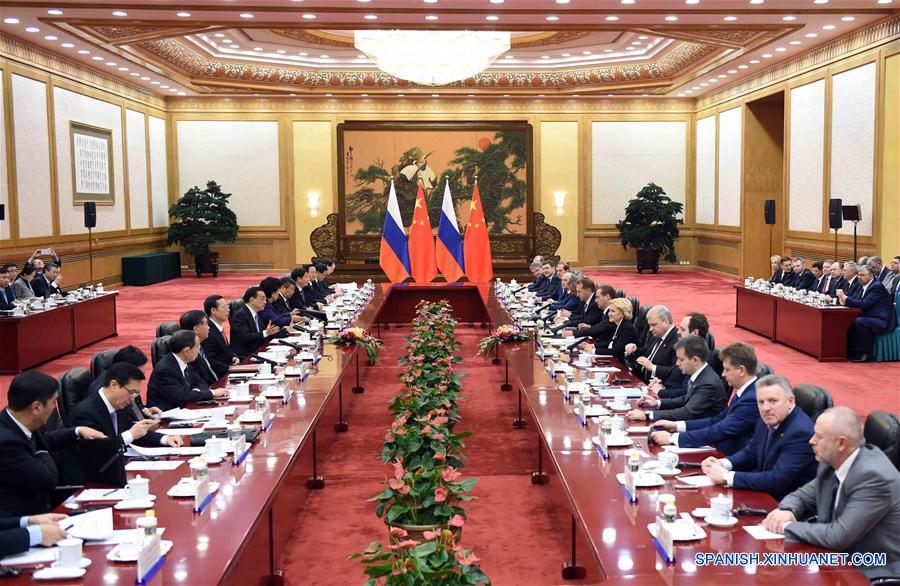 CHINA-BEIJING-RUSSIA-PM-REGULAR MEETING (CN)