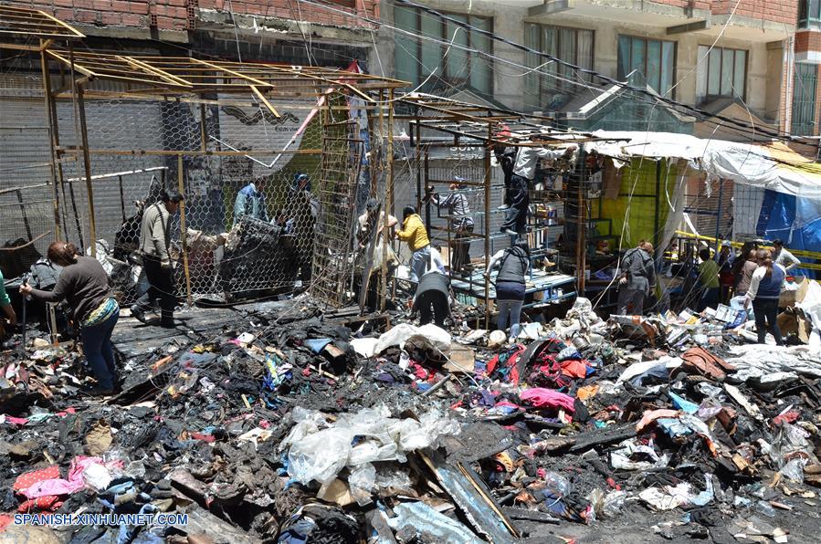 BOLIVIA-LA PAZ-ACCIDENT-FIRE