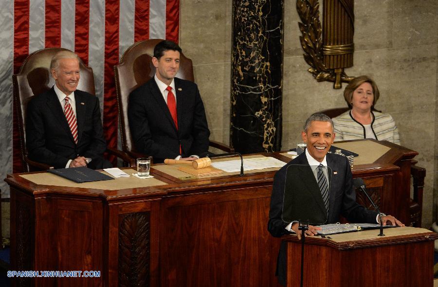 En su último discurso sobre el Estado de la Unión el martes por la noche, el presidente de EEUU, Barack Obama, defendió su política exterior pregonando el 'liderazgo estadounidense' basado en el sabio uso de su poderío militar y la movilización de una amplia coalición para lidiar con los retos mundiales.