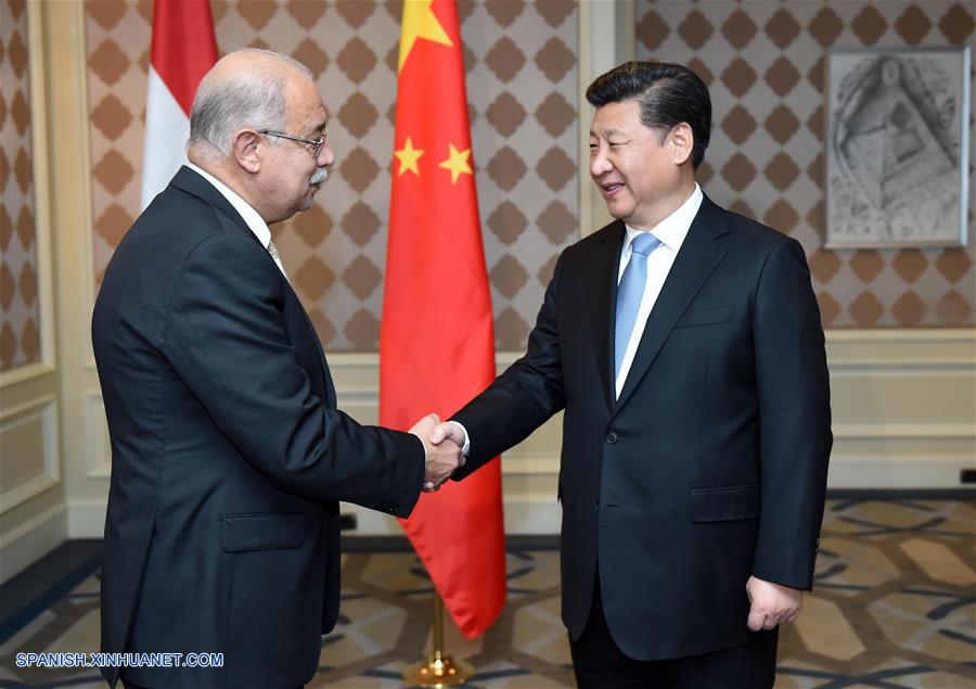 El presidente de China, Xi Jinping, dijo que el gobierno chino alienta y apoya a las empresas calificadas para que participen en proyectos de gran escala en Egipto.