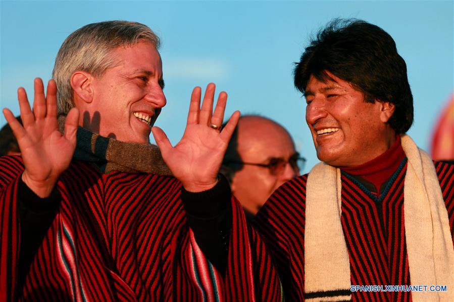 BOLIVIA-TIAHUANACO-POLITICS-MORALES