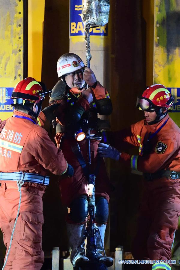 CHINA-SHANDONG-PINGYI-MINERS-RESCUE (CN)