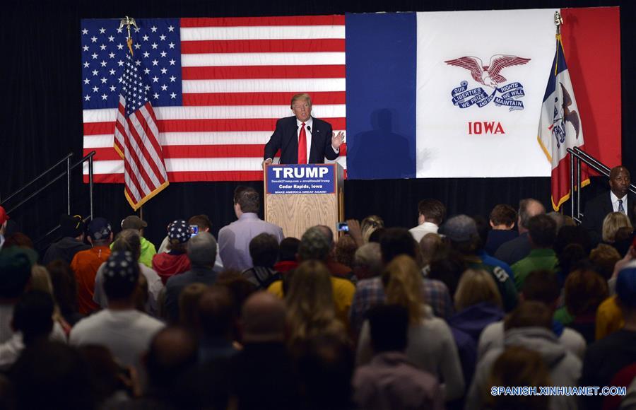 U.S.-IOWA-ELECTION CAMPAIGN-TRUMP