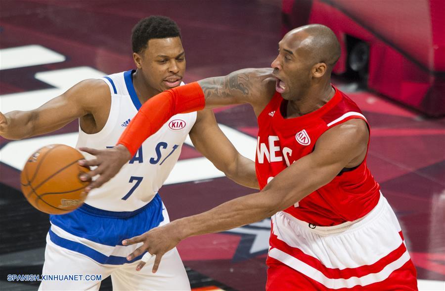 La Conferencia Oeste superó a la Este 196-173 en el primer partido de la estrellas (All-Star) de la NBA disputado fuera de Estados Unidos, concretamente en el Air Canada Center de Toronto, que además fue testigo de varios récords ofensivos.