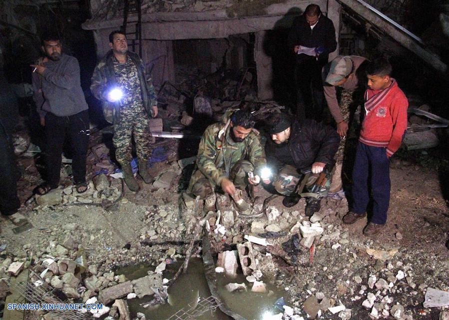 （国际）（1）叙利亚大马士革南郊连环爆炸致83死178伤