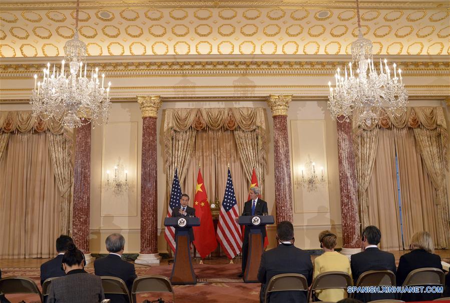 U.S.-WASHINGTON D.C.-CHINA-FM-WANG YI-KERRY-MEETING