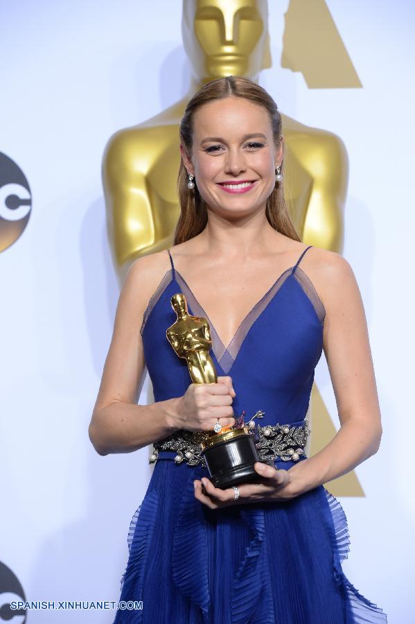 Brie Larson ganó hoy el Oscar a 'Mejor Actriz' en la Ceremonia 88 de los Premios de la Academia de Hollywood, celebrada en el Teatro Dolby de Los Angeles.