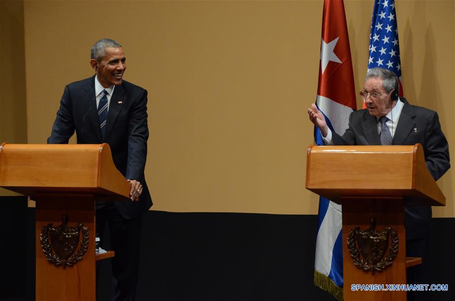 CUBA-HAVANA-U.S.-OBAMA-RAUL CASTRO-PRESS CONFERENCE