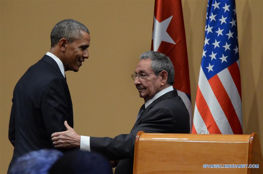 CUBA-HAVANA-U.S.-OBAMA-RAUL CASTRO-PRESS CONFERENCE